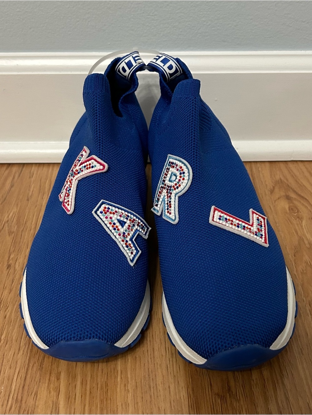 Karl Lagerfeld Blue Mirren Slip On Sneakers